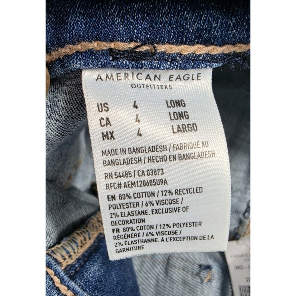 American Eagle Women's Super High-Rise Flare Size 4 Long Next Level Stretch NWT - Picture 3 of 8